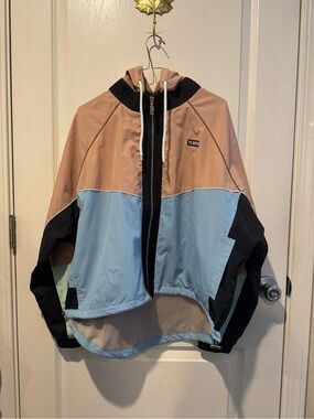 P.E Nation Neutral Bubblegum Pink & Black Lined Jacket